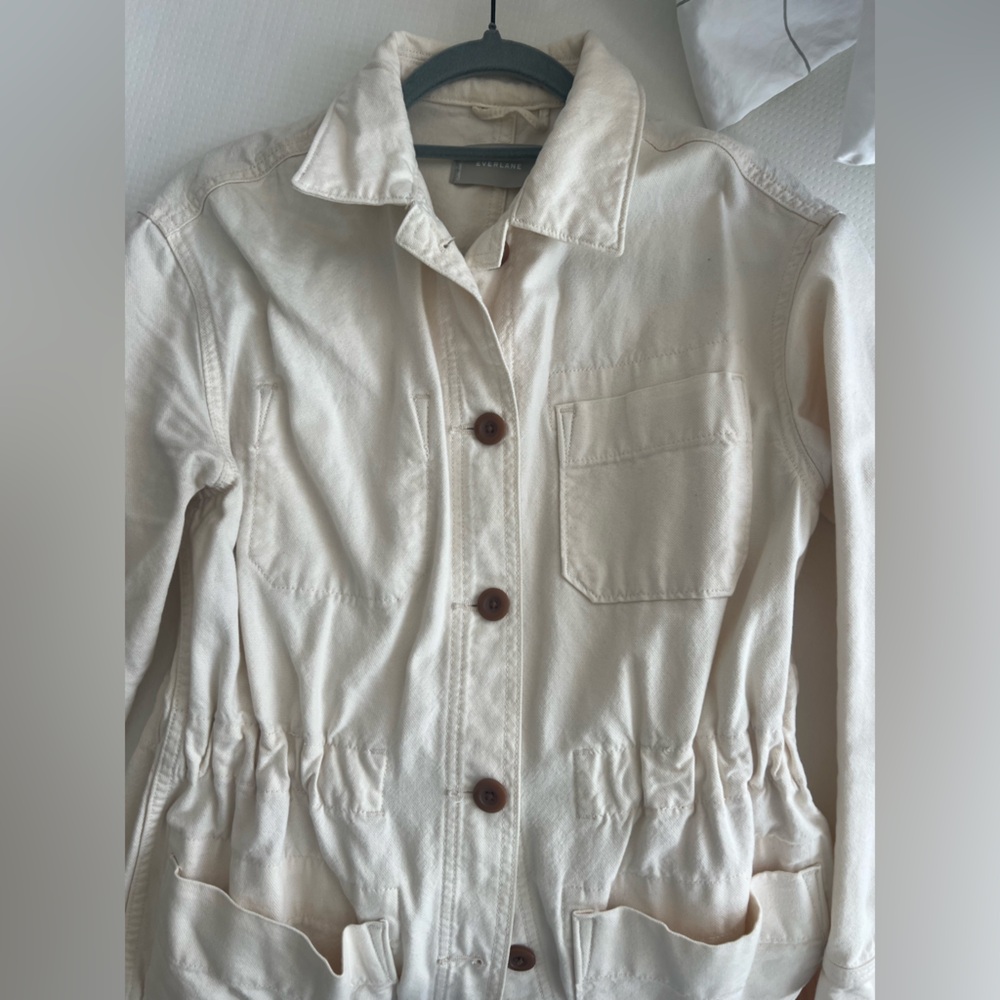 Everlane Cream Canvas Jacket